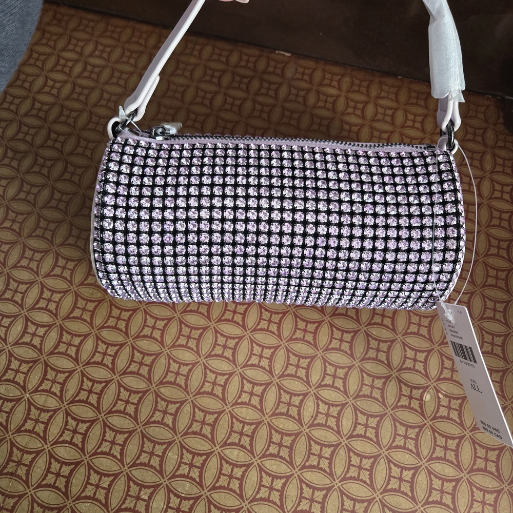 Athropologie Pink Rhinestone Shoulder Bag